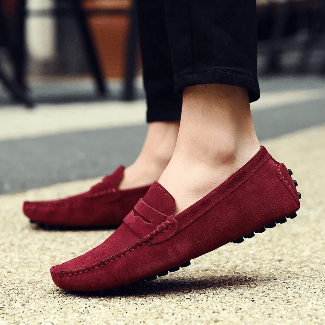 Mocassins Daim de Luxe Tres Confortable, Pour Hommes